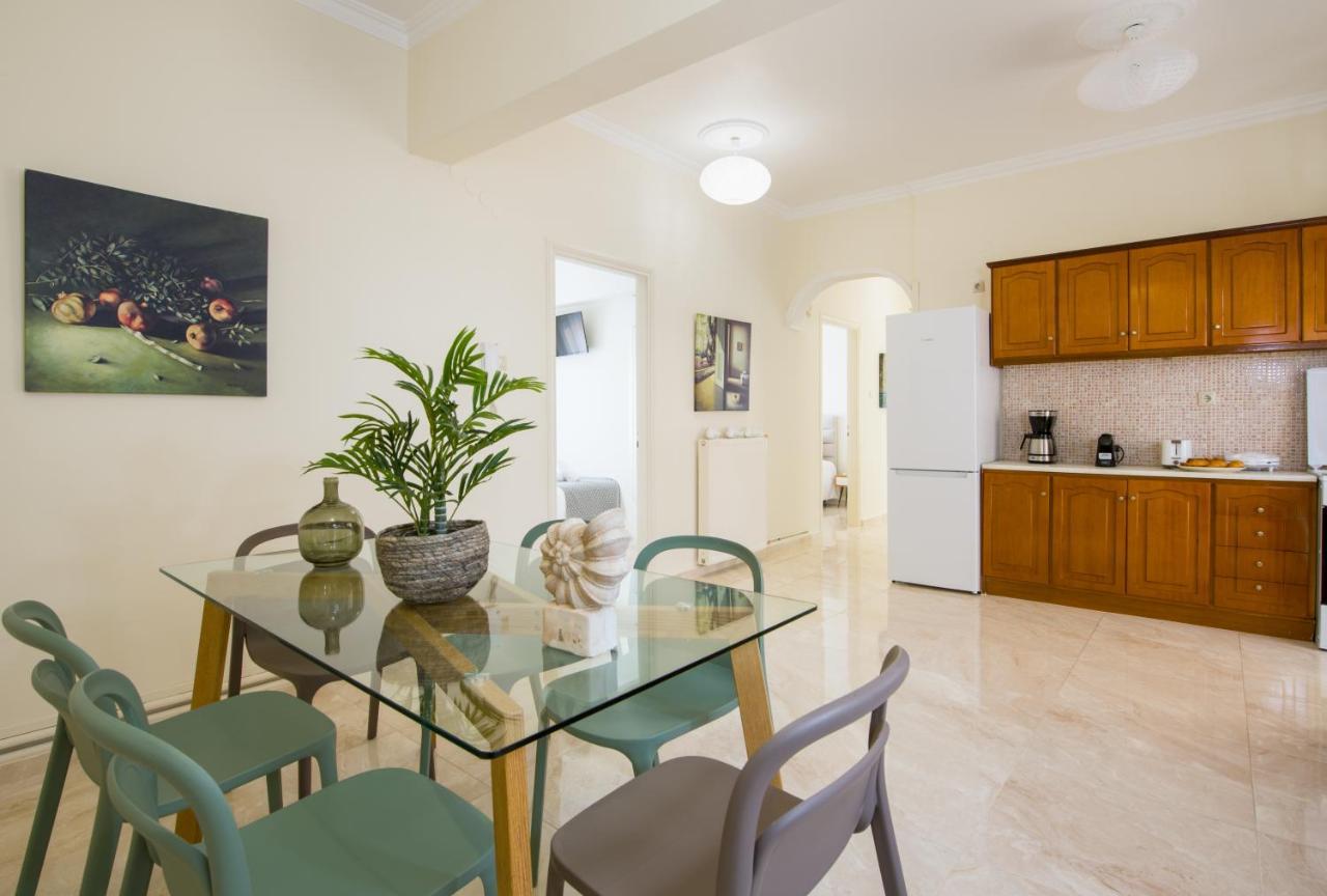 Center Manolia Dream 3 Bedroom Apartment 100M Away From The Beach Chrissi Akti Chania Exterior foto